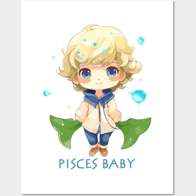 Pisces Baby 4 Wall Art by JessCrafts